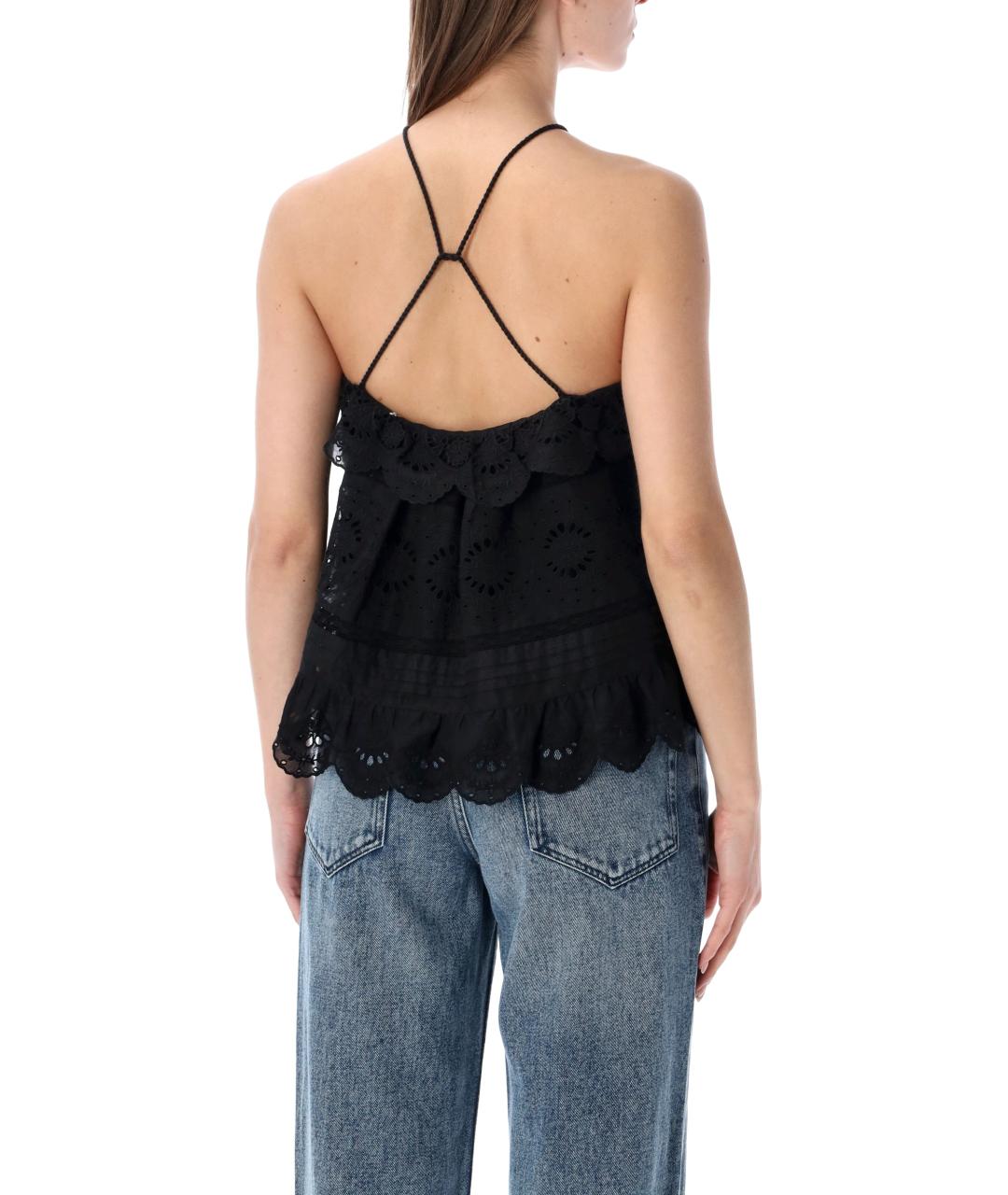 ISABEL MARANT Черная хлопковая майка, фото 2