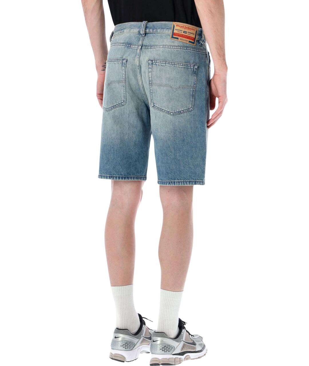 DIESEL Синие хлопковые шорты, фото 2