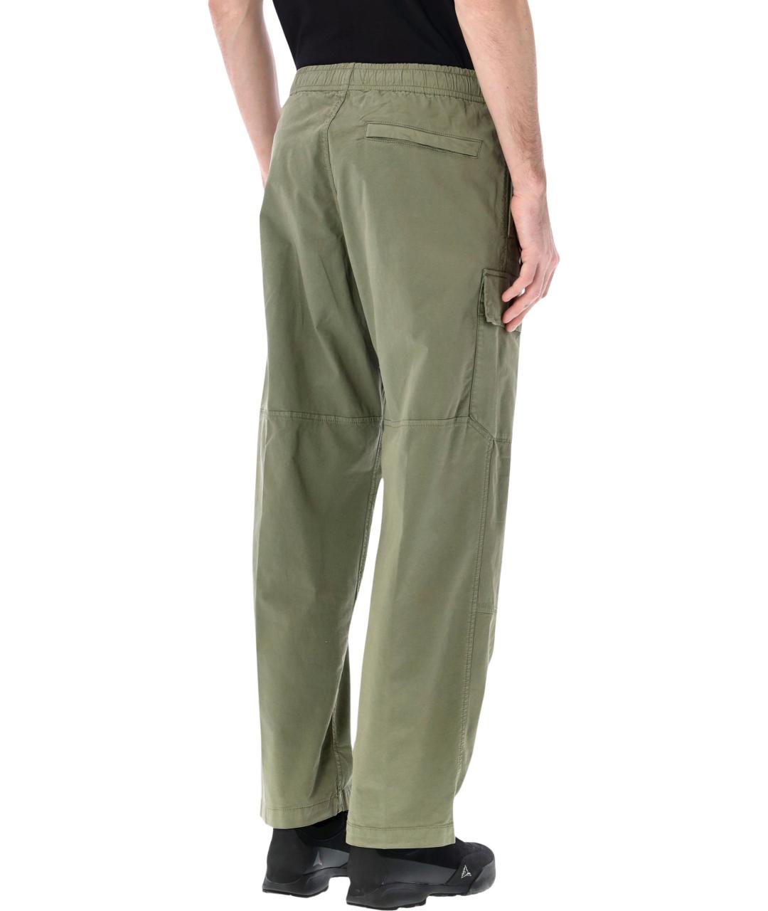 STONE ISLAND Хаки хлопковые повседневные брюки, фото 2