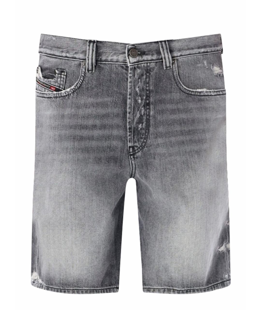 DIESEL Серые хлопковые шорты, фото 1