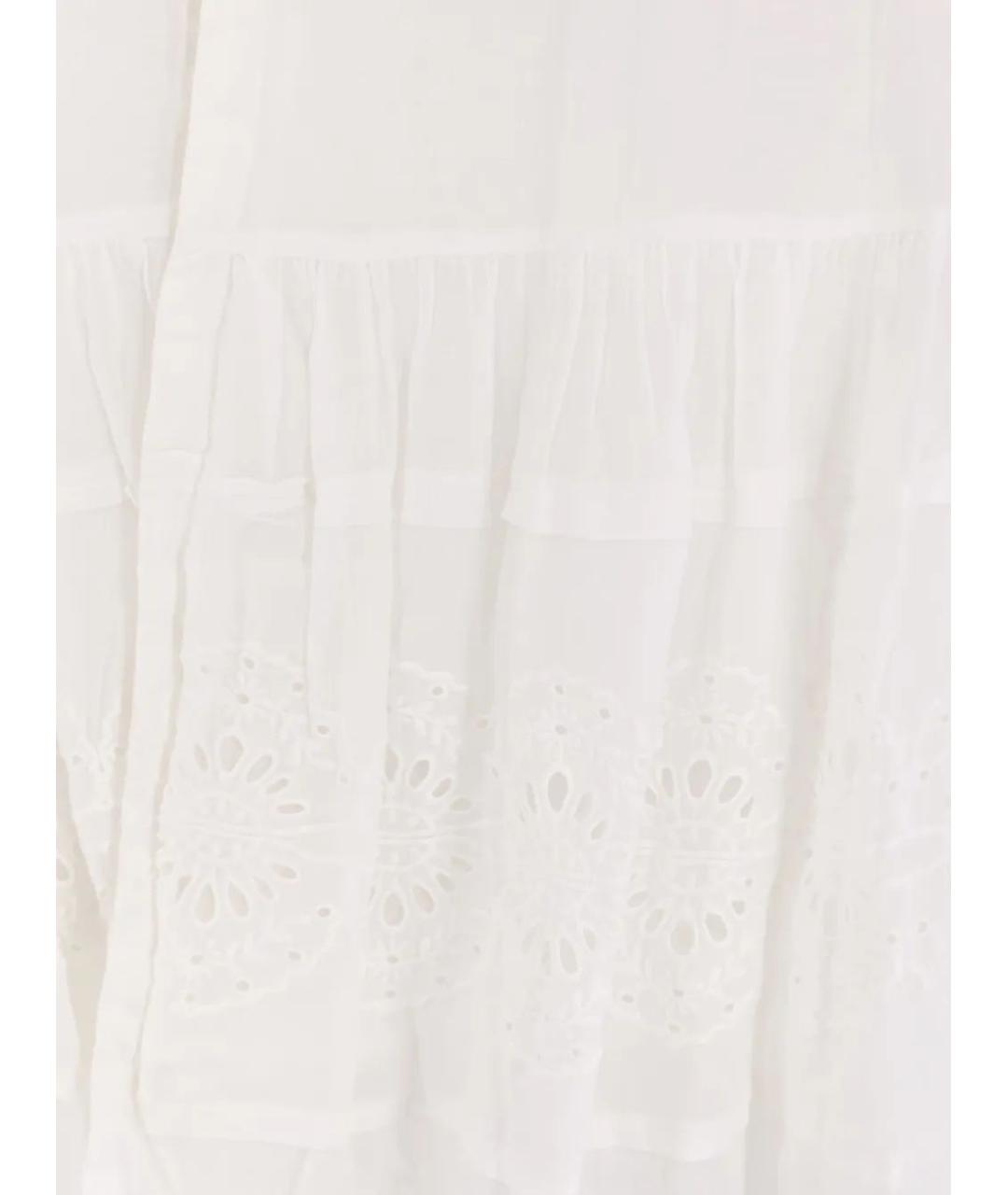 ISABEL MARANT Белая хлопковая юбка миди, фото 3