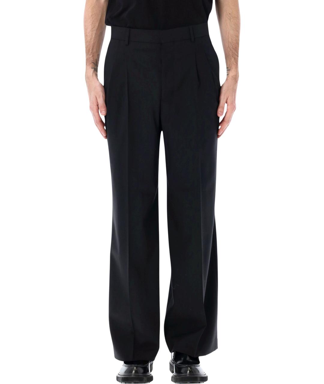 Ami Paris Черные шерстяные повседневные брюки, фото 4