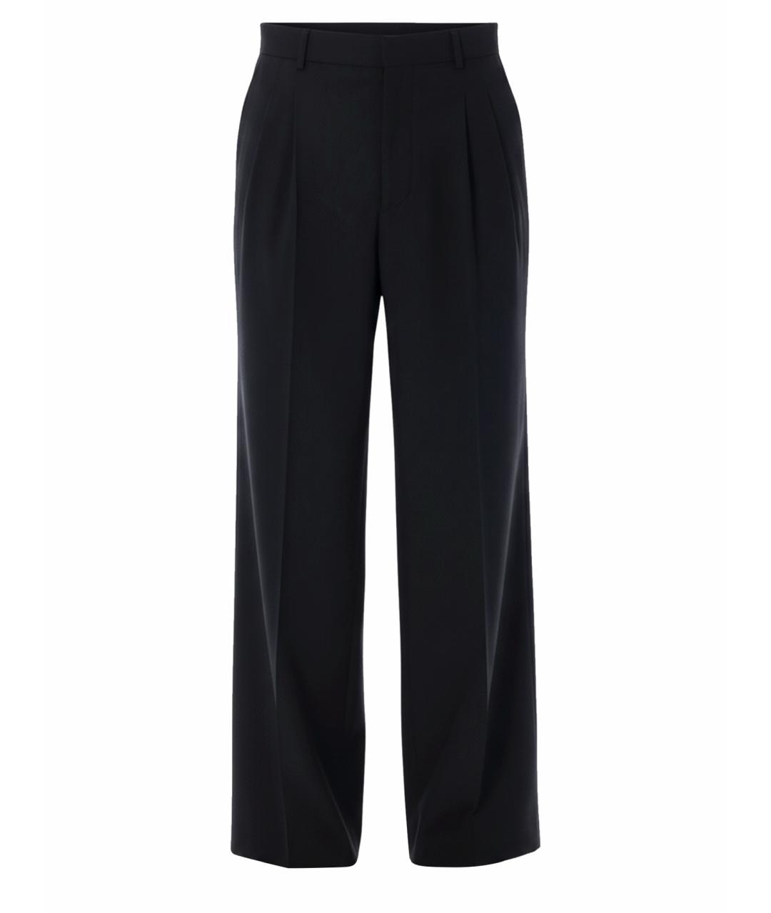 Ami Paris Черные шерстяные повседневные брюки, фото 1