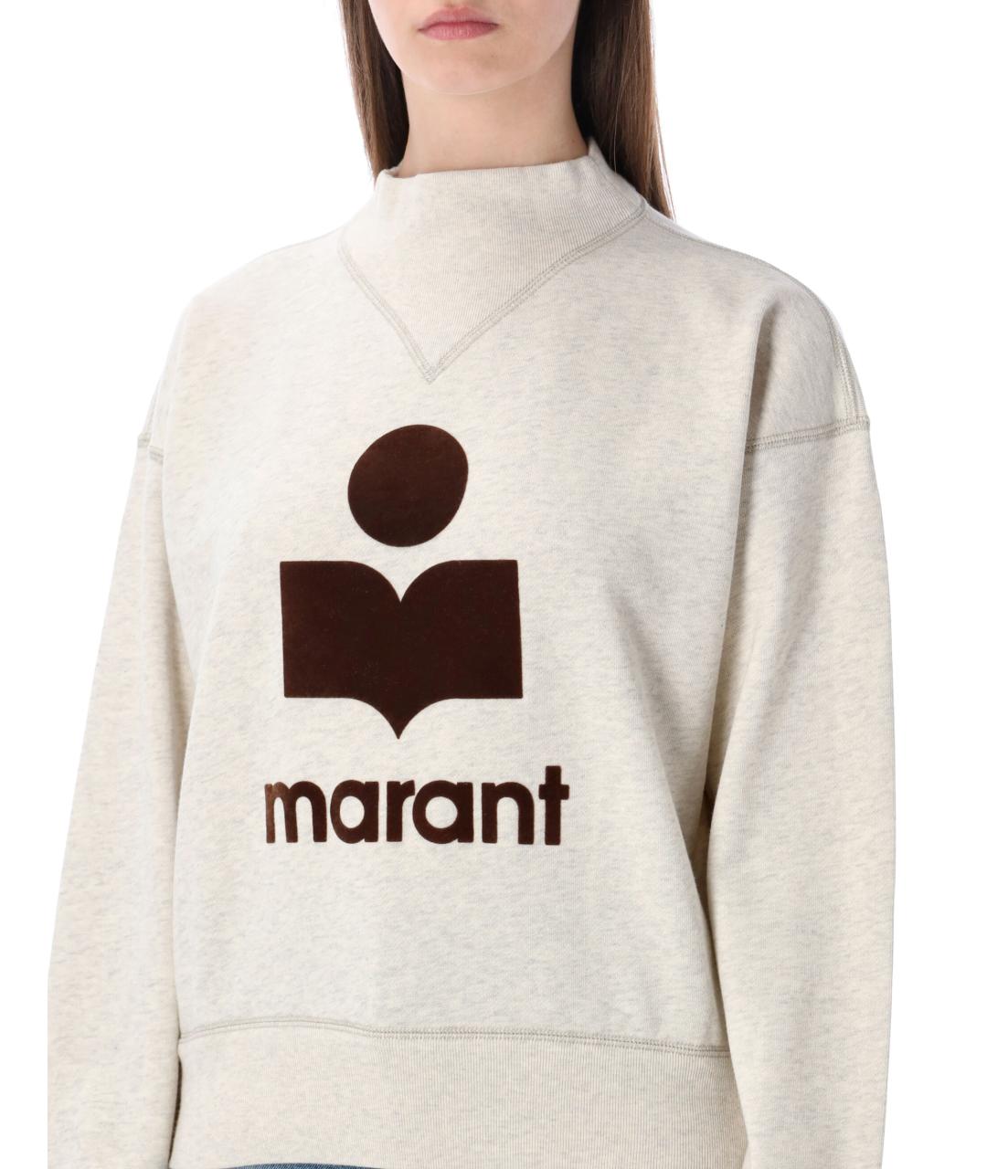 ISABEL MARANT Бежевый хлопковый джемпер / свитер, фото 3