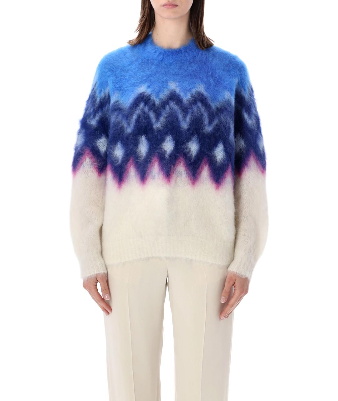 ISABEL MARANT Синий шерстяной джемпер / свитер, фото 1