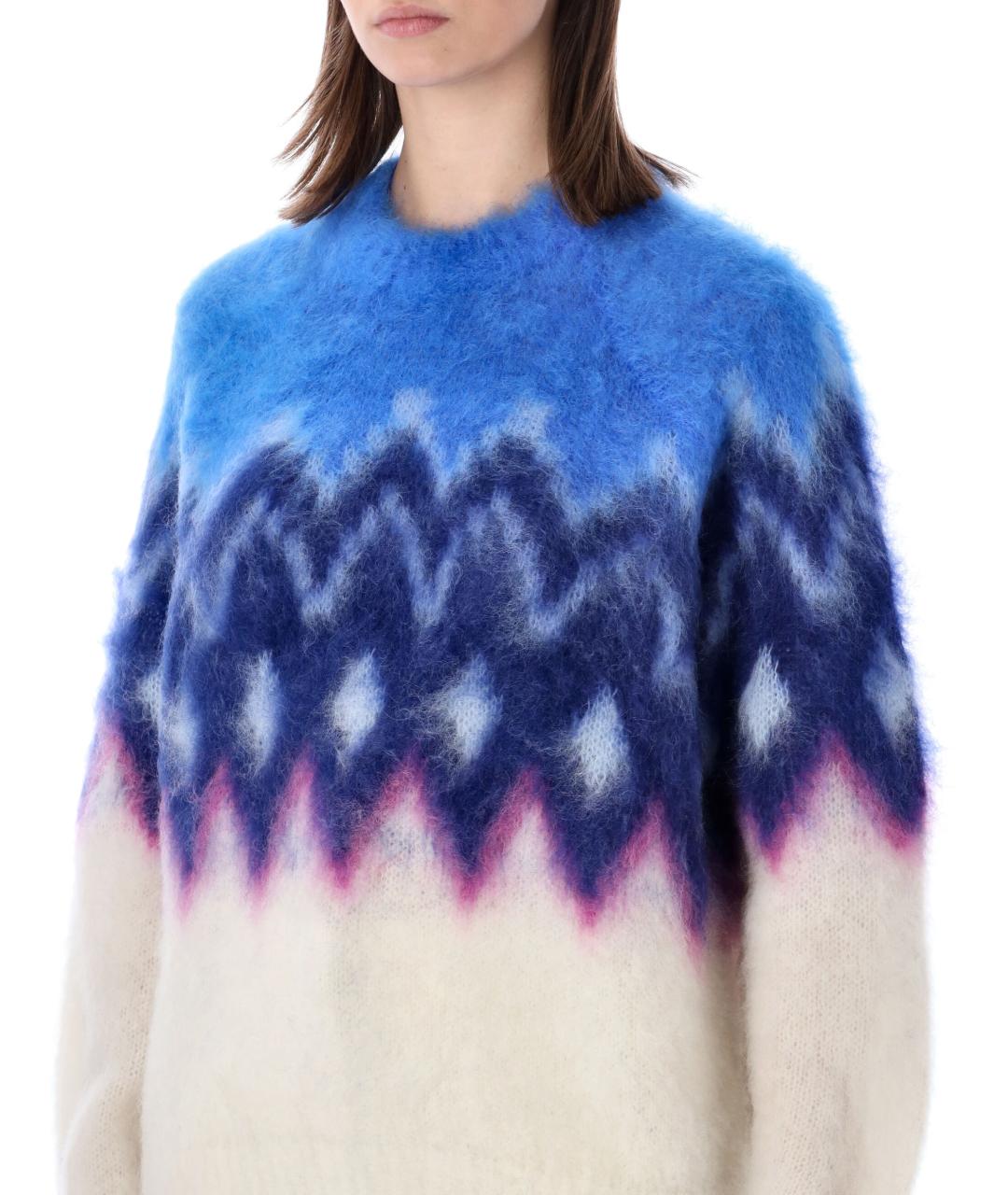 ISABEL MARANT Синий шерстяной джемпер / свитер, фото 3