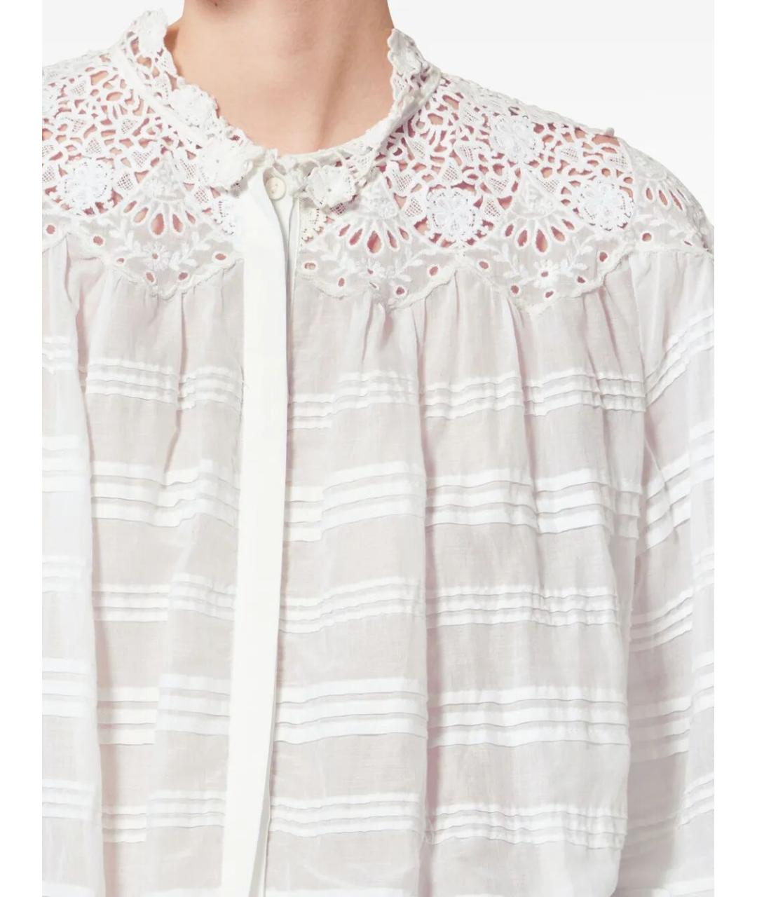 ISABEL MARANT Белая хлопковая рубашка, фото 5