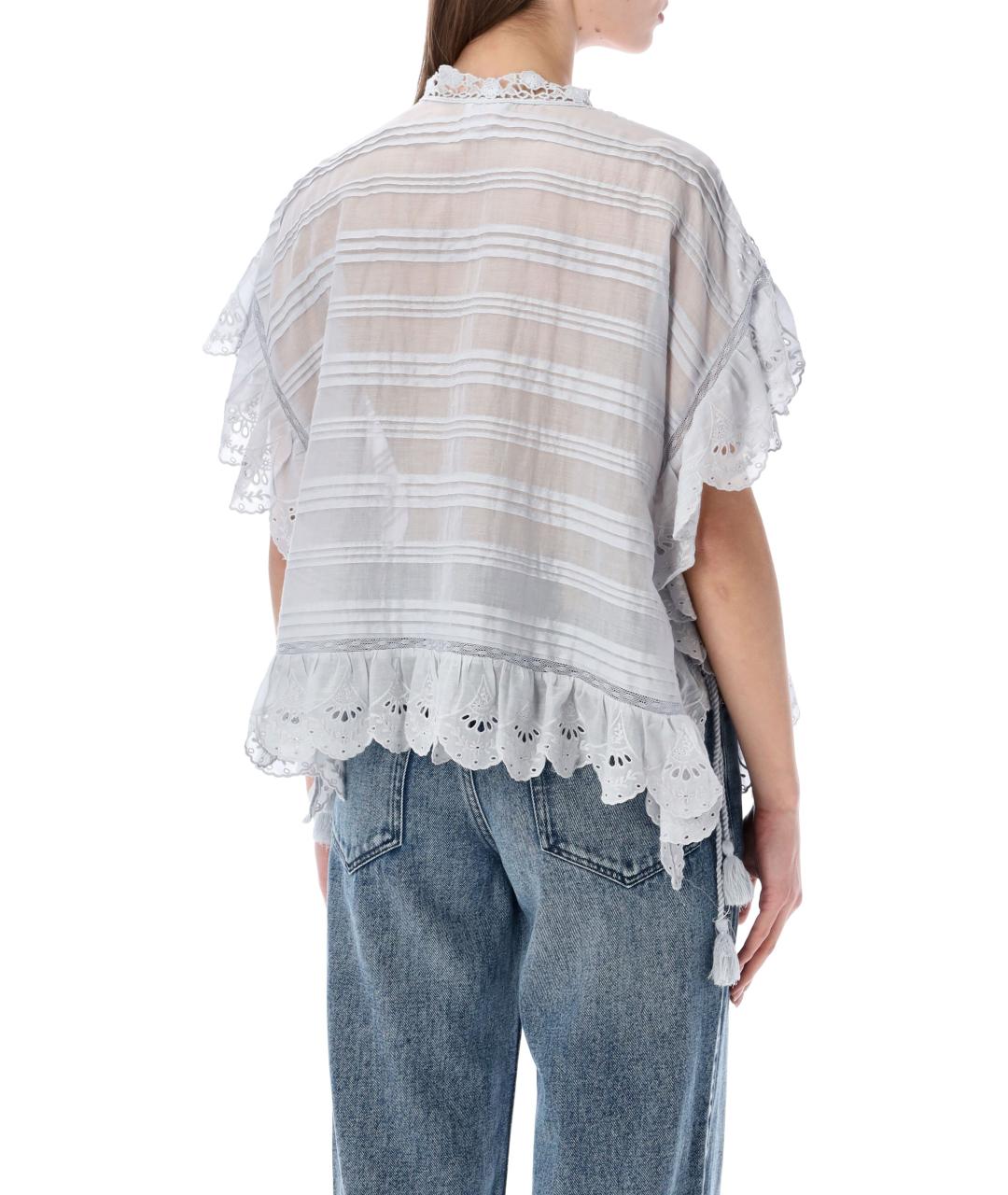 ISABEL MARANT Голубая хлопковая рубашка, фото 3