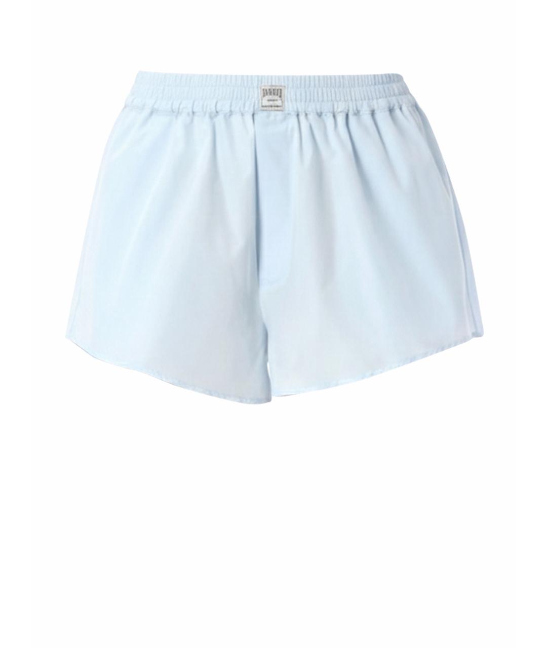 MM6 MAISON MARGIELA Голубые хлопковые шорты, фото 1