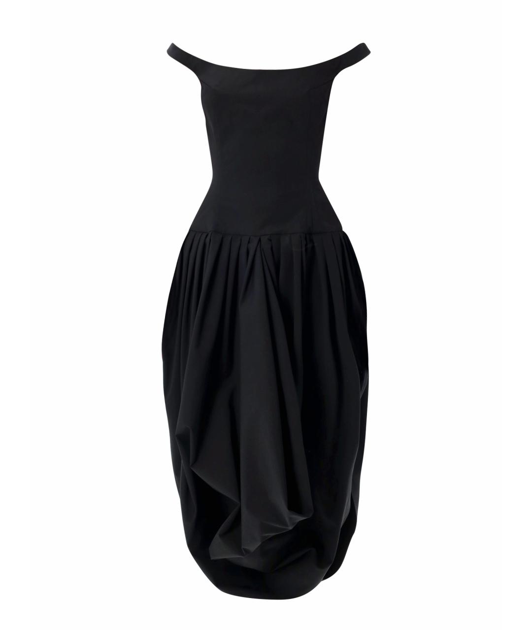 MAGDA BUTRYM Черное полиэстеровое вечернее платье, фото 1