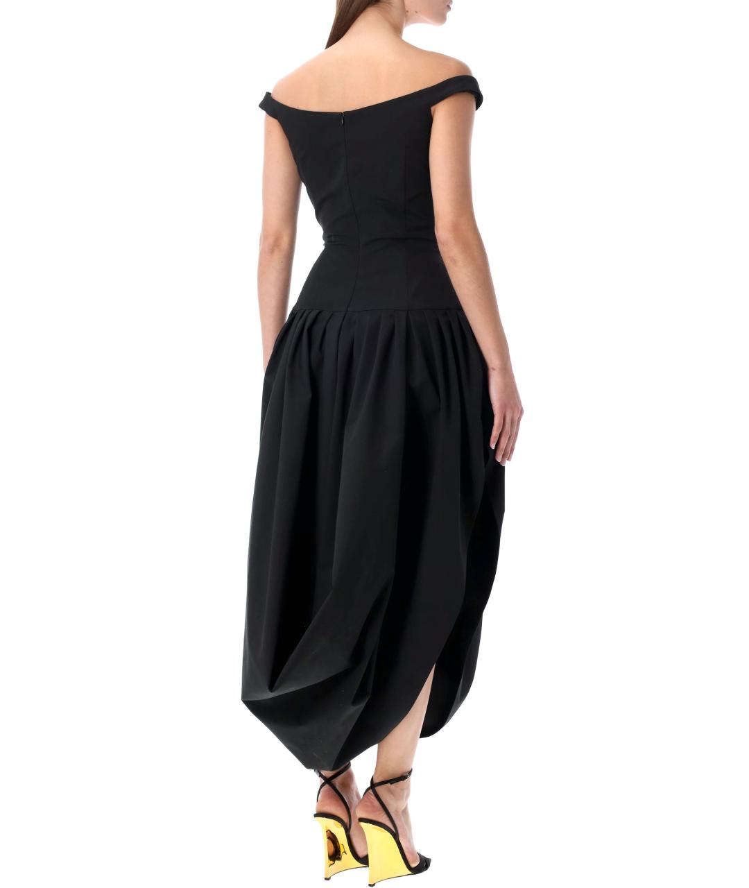 MAGDA BUTRYM Черное полиэстеровое вечернее платье, фото 2