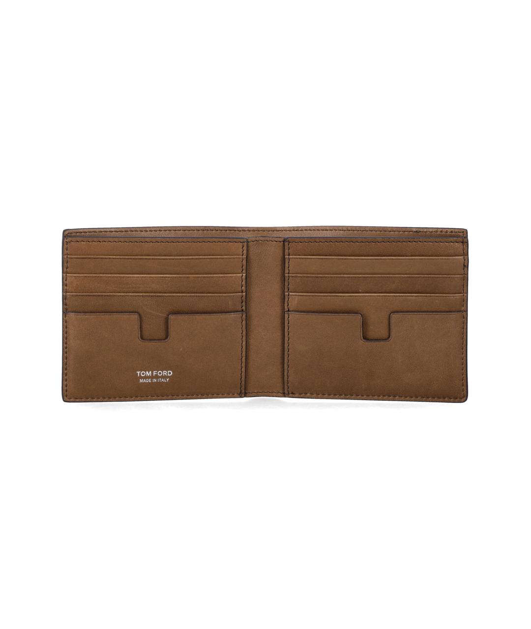 TOM FORD Коричневый замшевый кошелек, фото 3