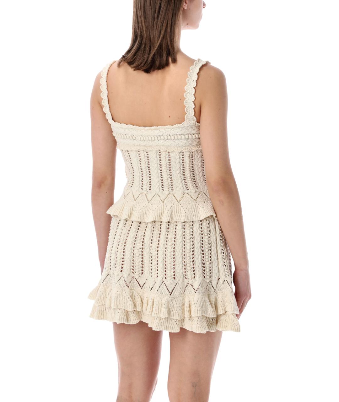 ISABEL MARANT Бежевая хлопковая майка, фото 2