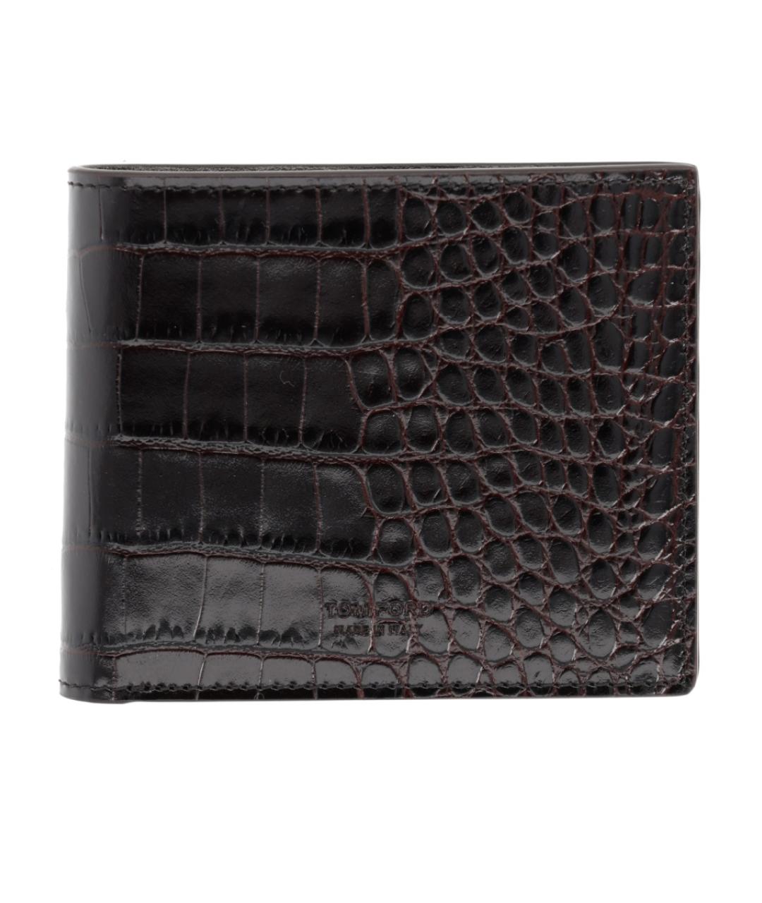 TOM FORD Коричневый кожаный кошелек, фото 1