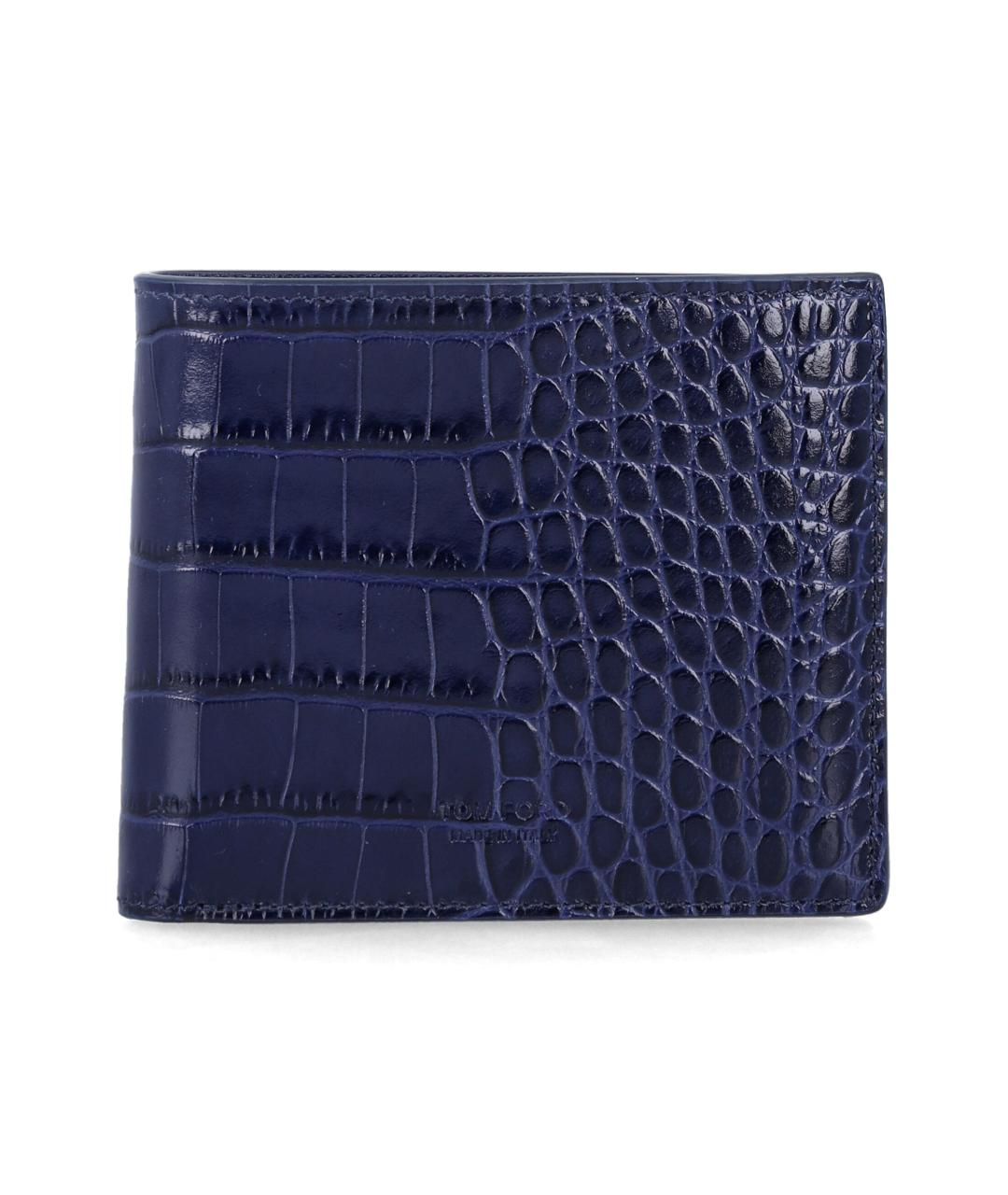 TOM FORD Синий кожаный кошелек, фото 1