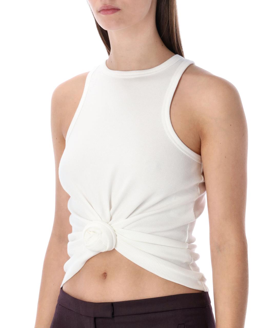 MAGDA BUTRYM Белая хлопковая майка, фото 3