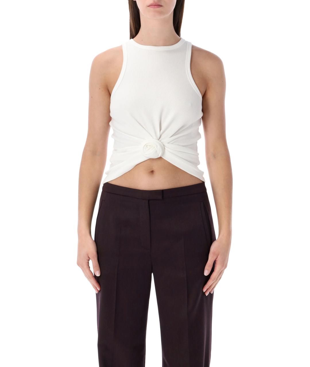 MAGDA BUTRYM Белая хлопковая майка, фото 1