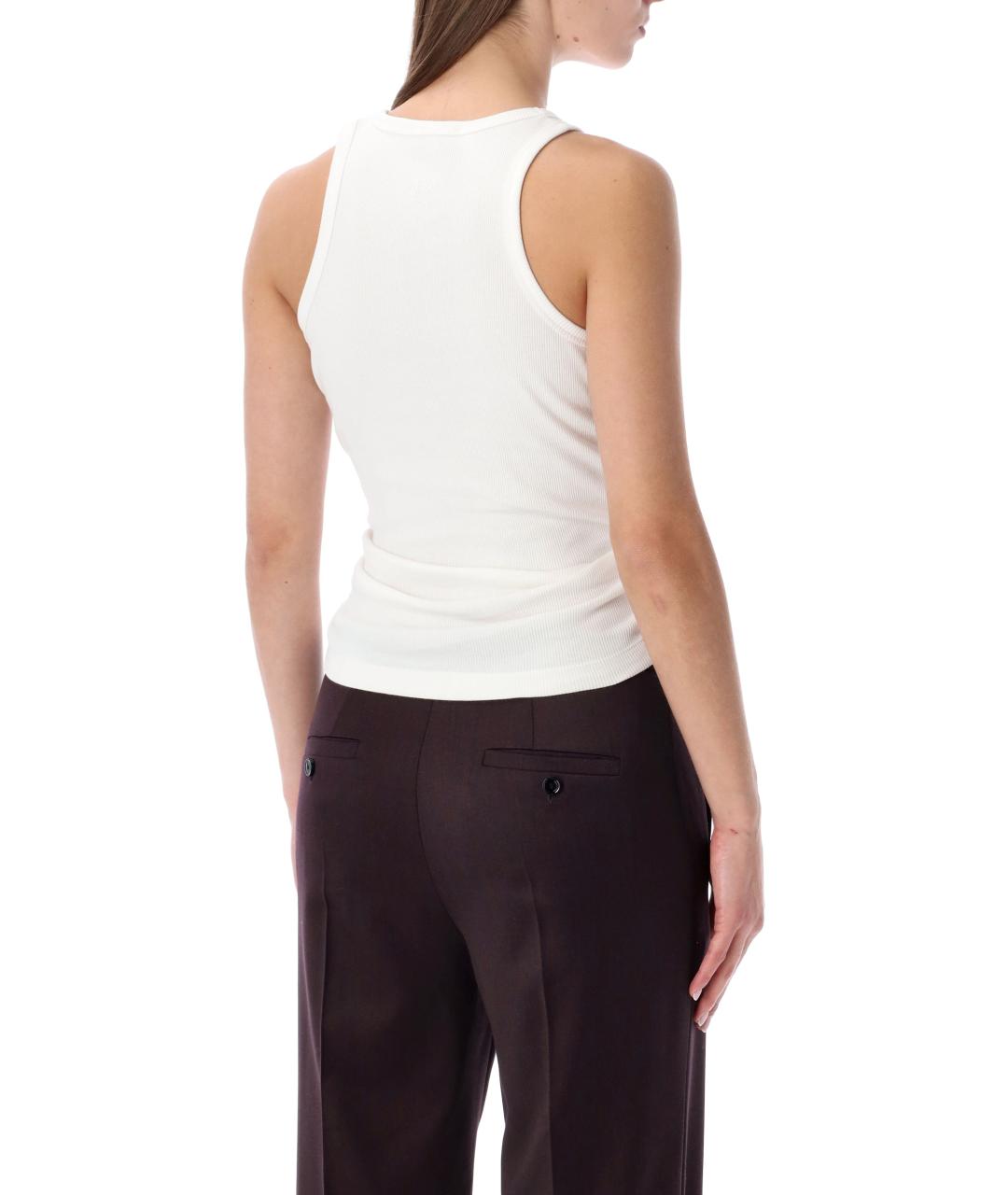 MAGDA BUTRYM Белая хлопковая майка, фото 2