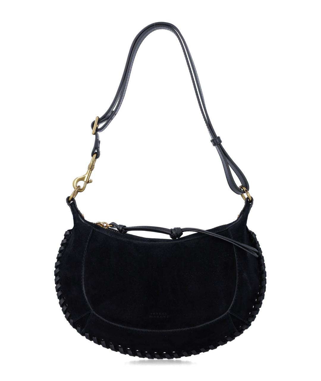 ISABEL MARANT Черная кожаная сумка через плечо, фото 1