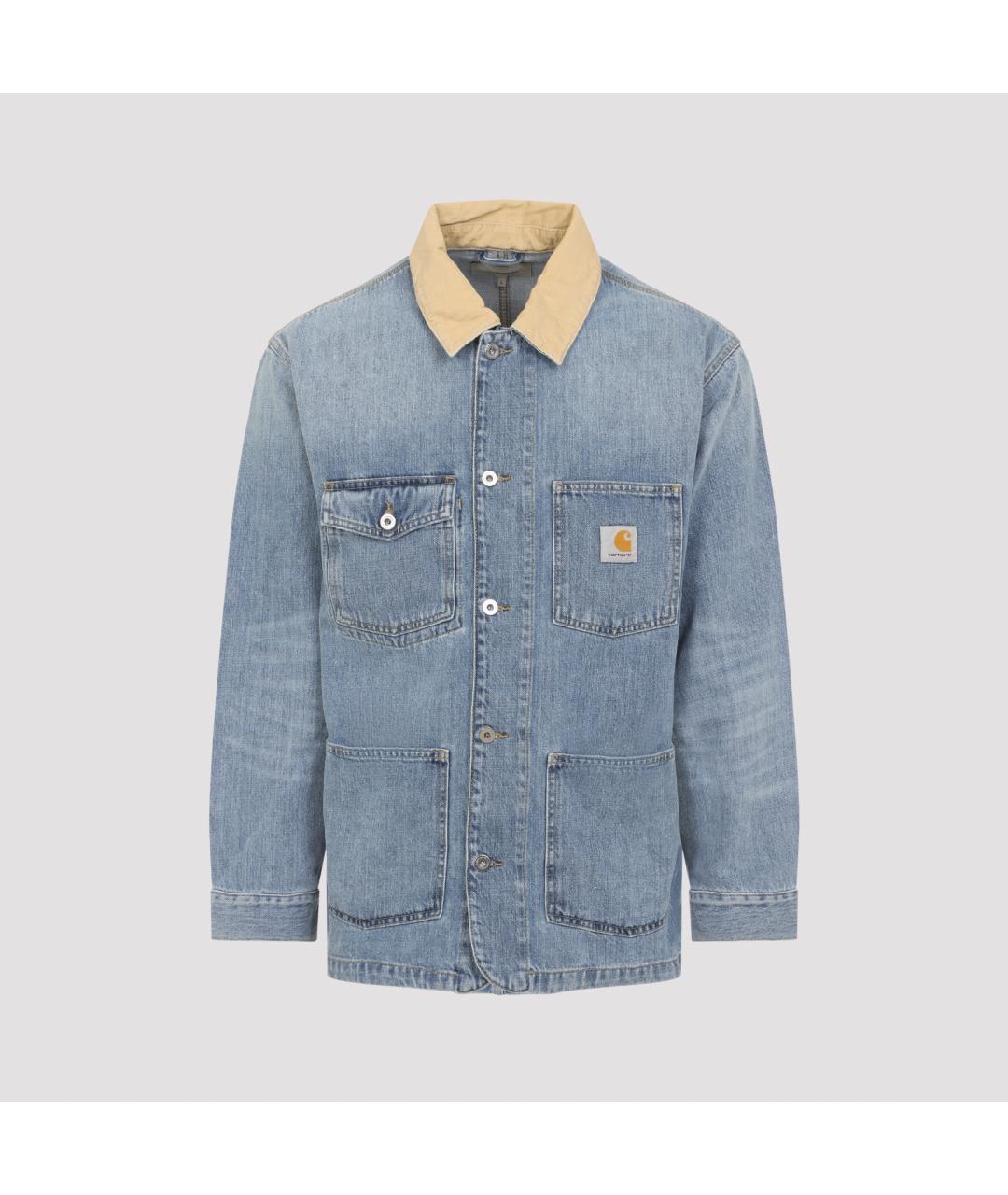 CARHARTT WIP Синяя хлопковая куртка, фото 2