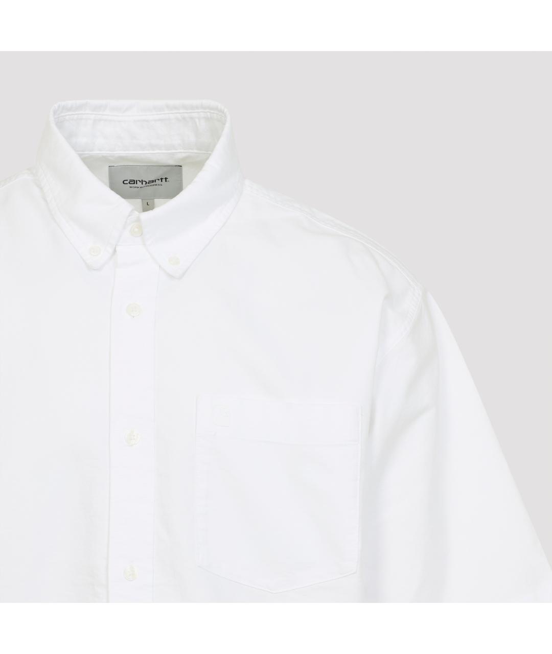 CARHARTT WIP Белая хлопковая кэжуал рубашка, фото 3