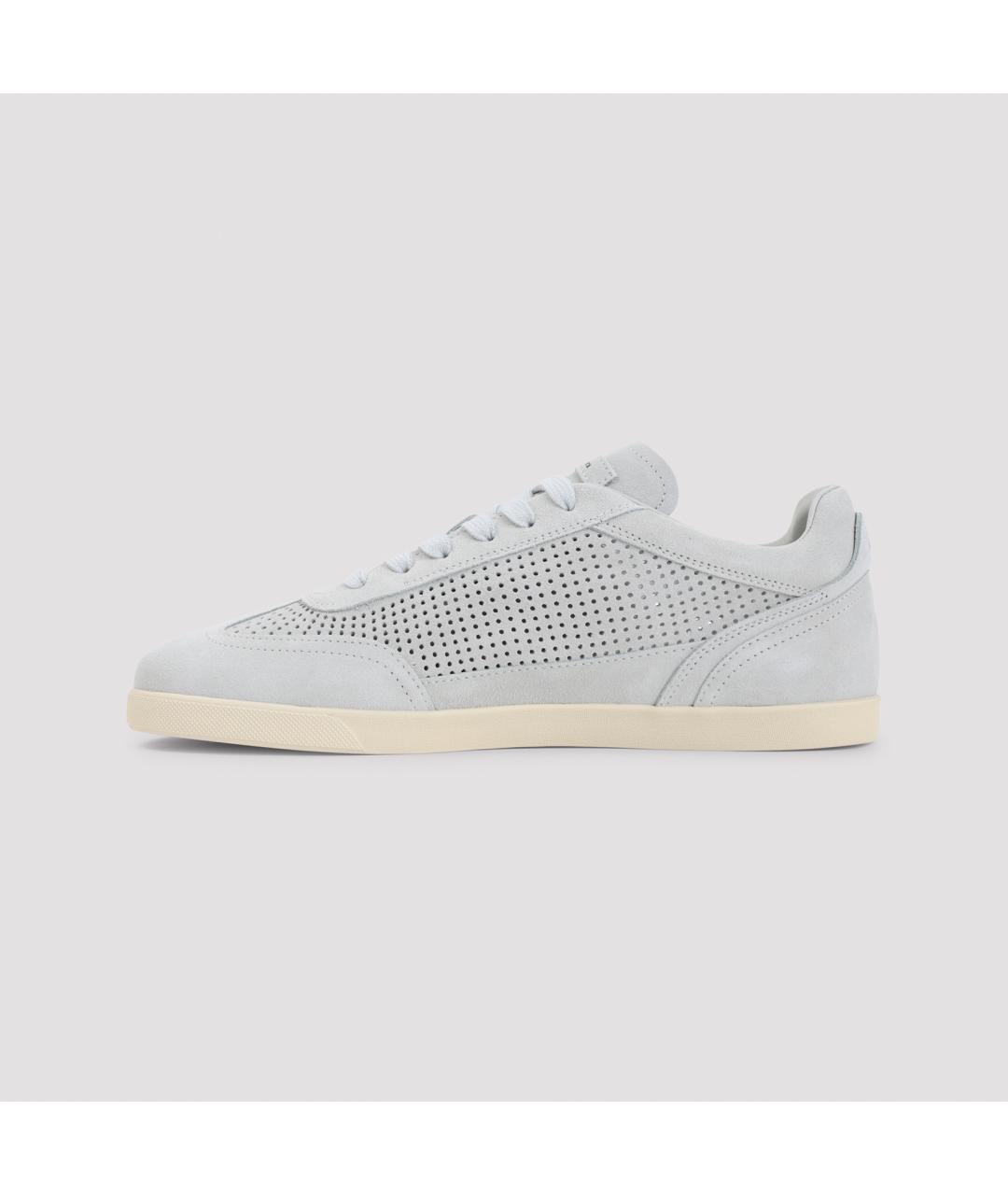 KITON Белые кожаные низкие кроссовки / кеды, фото 2