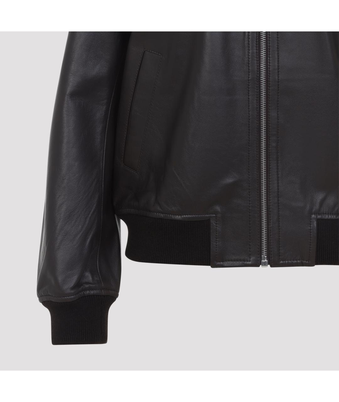 YVES SALOMON Коричневая кожаная куртка, фото 4