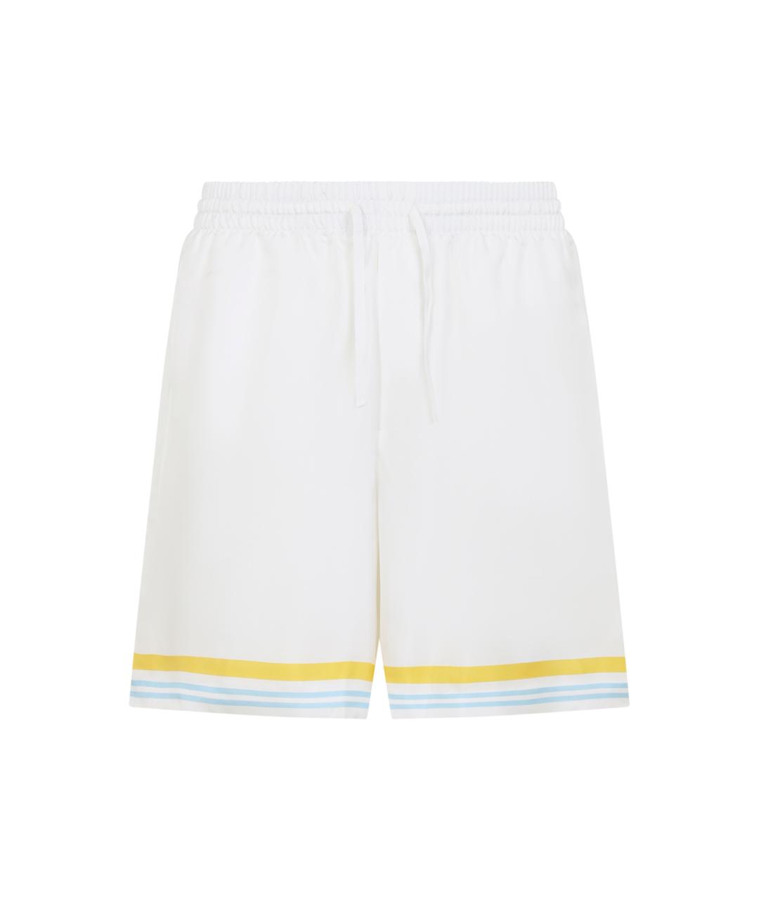 CASABLANCA Белые шелковые шорты, фото 1