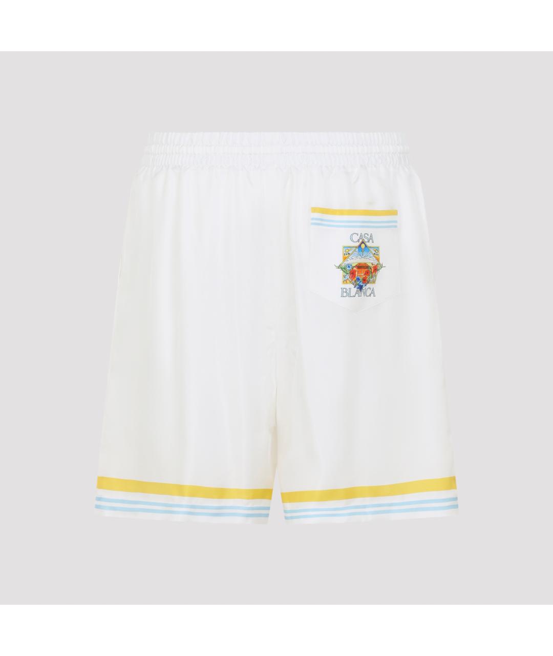 CASABLANCA Белые шелковые шорты, фото 2