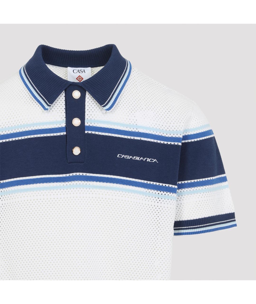 CASABLANCA Белая хлопковая футболка, фото 3