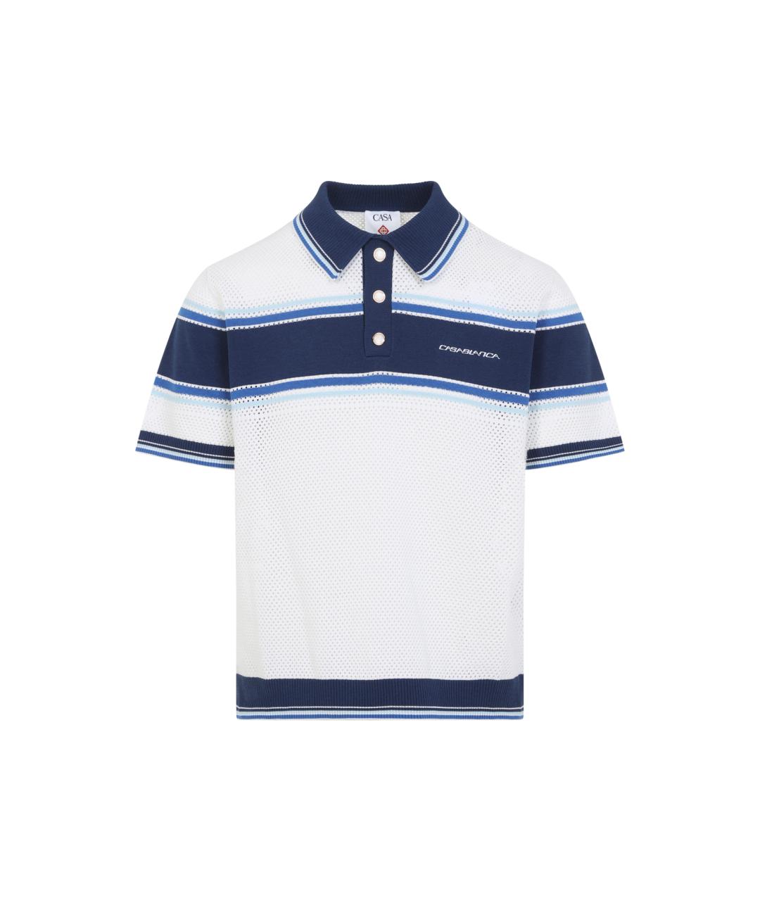 CASABLANCA Белая хлопковая футболка, фото 1