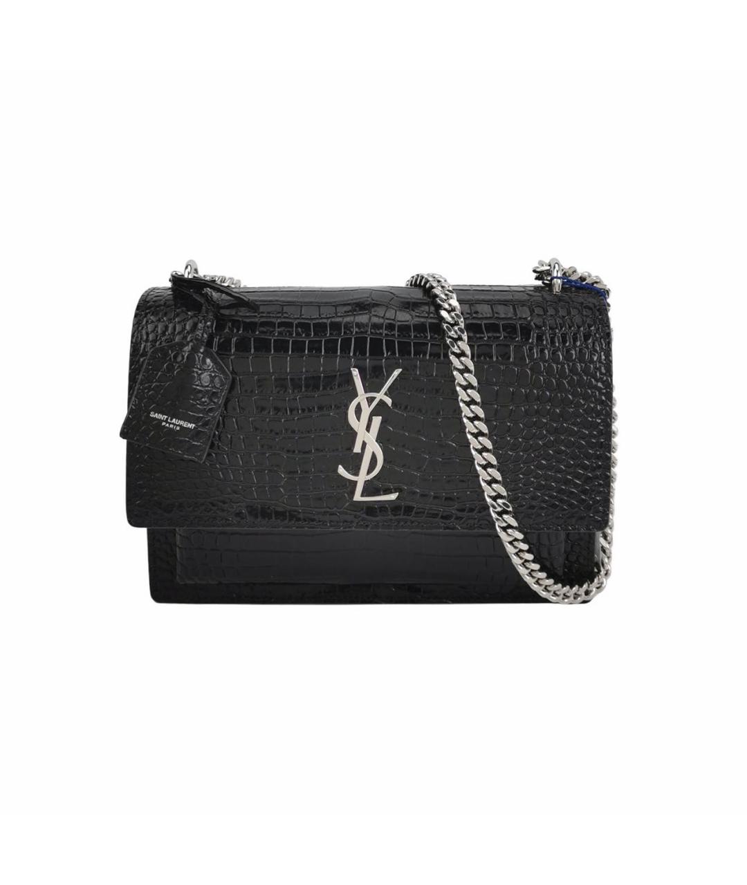 SAINT LAURENT Черная сумка через плечо, фото 6