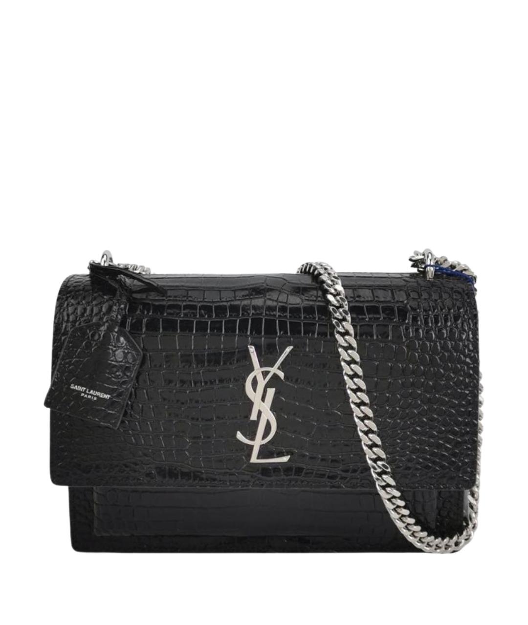 SAINT LAURENT Черная сумка через плечо, фото 1