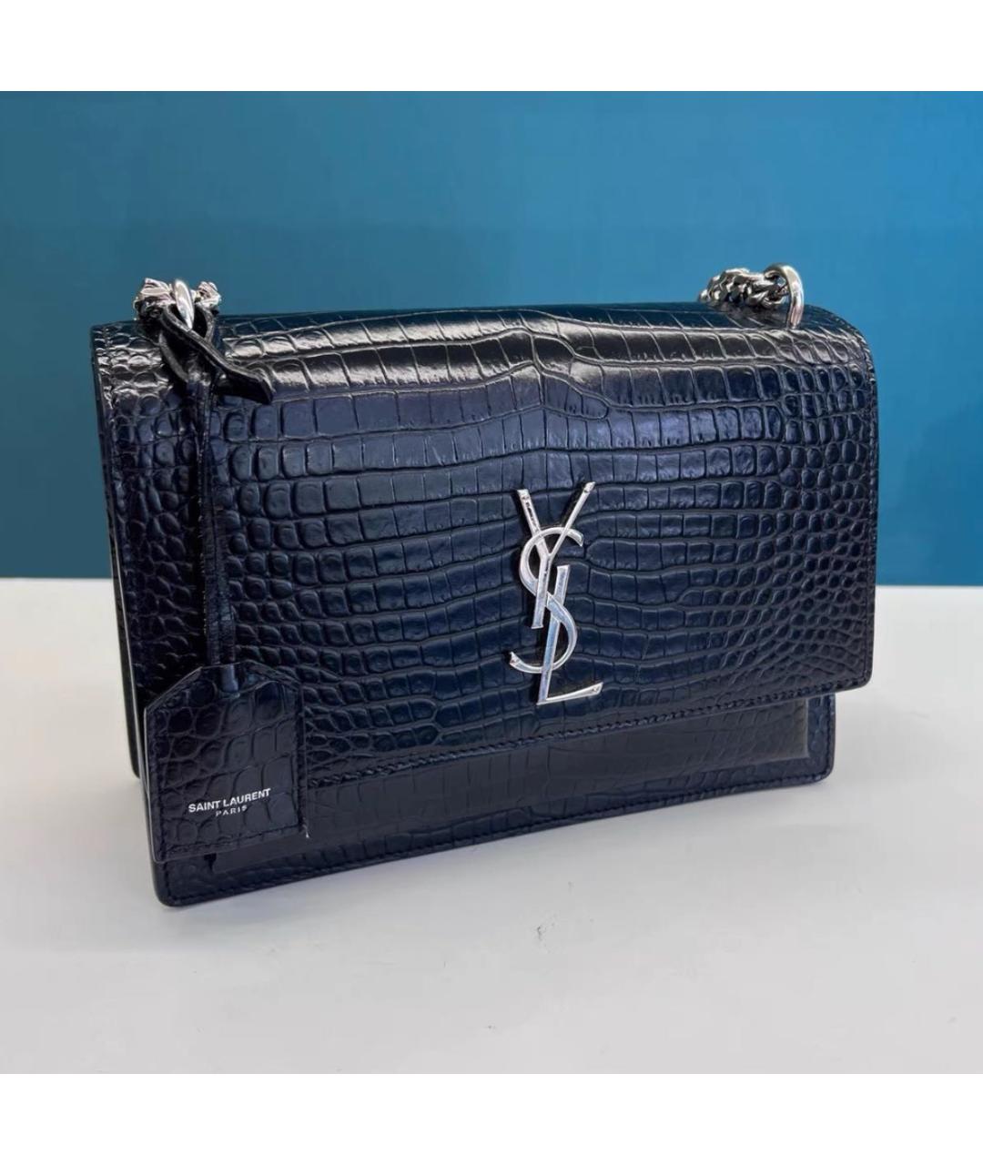 SAINT LAURENT Черная сумка через плечо, фото 3