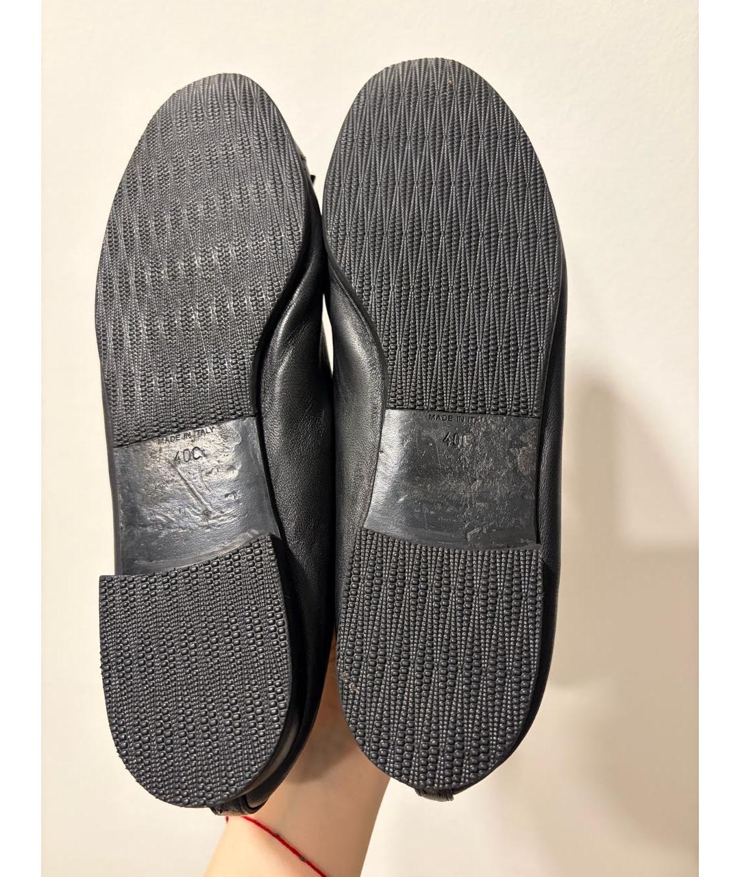 CHANEL Черные кожаные балетки, фото 2