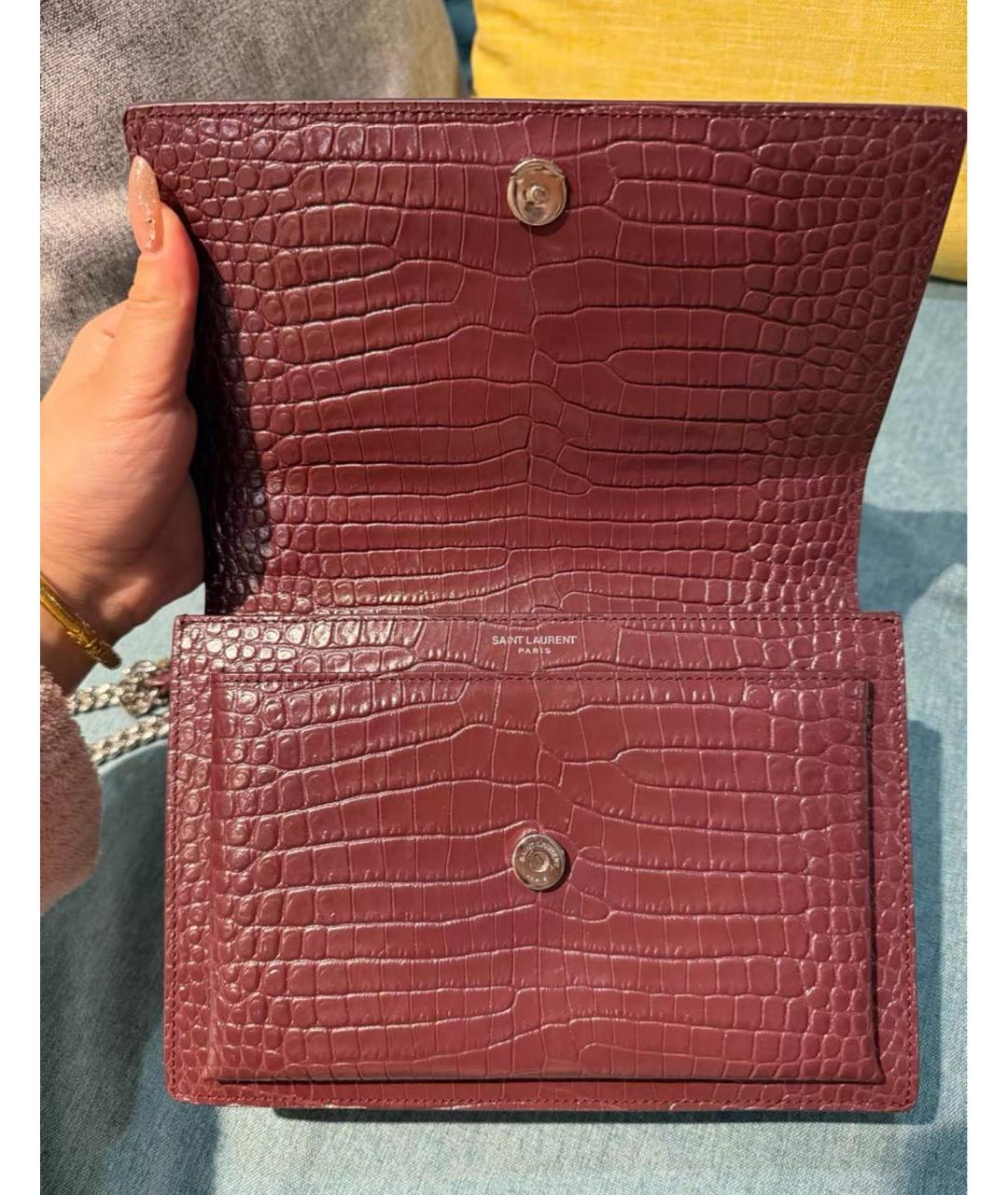 SAINT LAURENT Красная сумка через плечо, фото 5