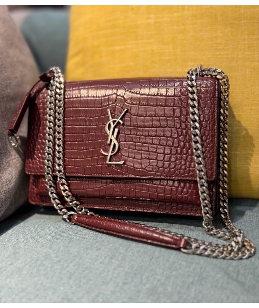 SAINT LAURENT Красная сумка через плечо, фото 2