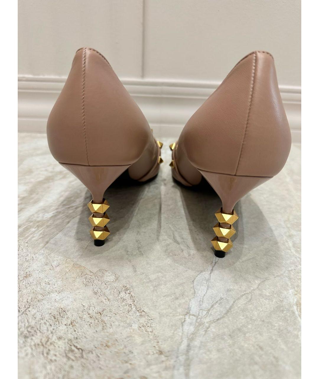 VALENTINO Бежевые кожаные туфли, фото 6