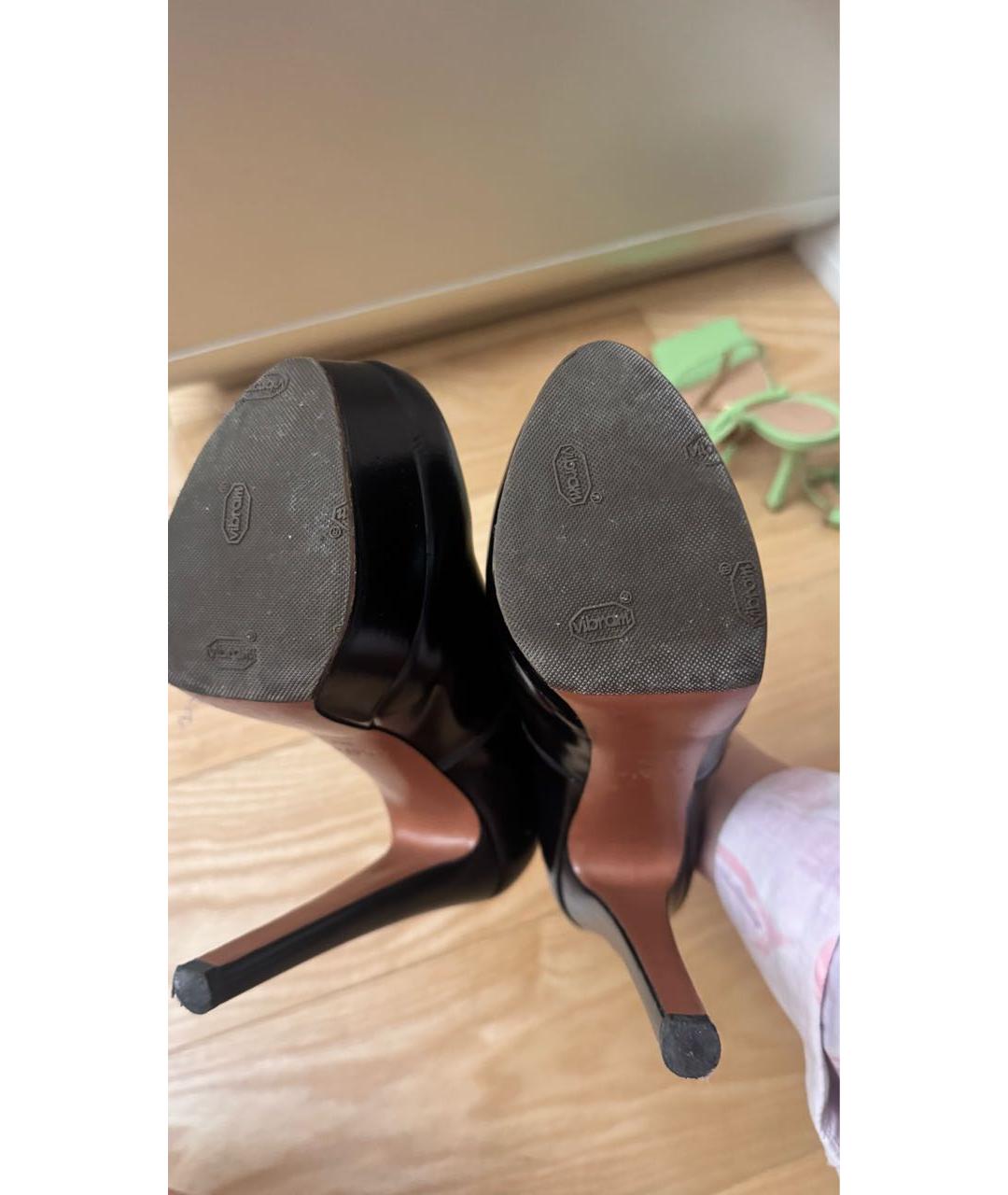 ALAIA Черные кожаные ботильоны, фото 5