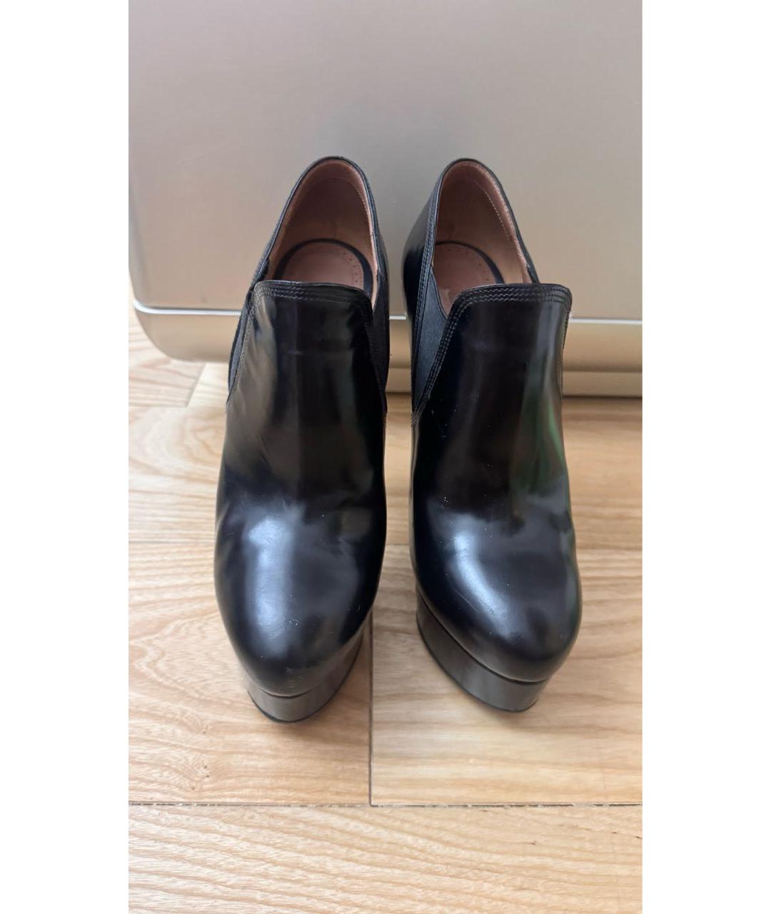 ALAIA Черные кожаные ботильоны, фото 2