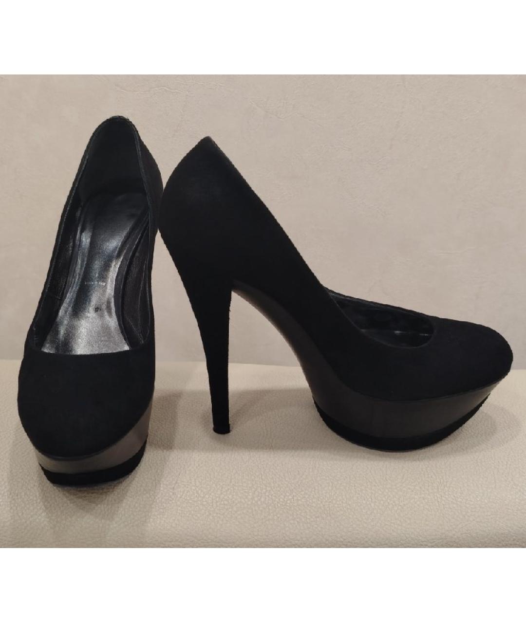 CASADEI Черные замшевые туфли, фото 5