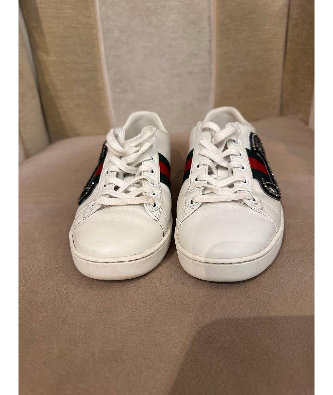 GUCCI Белые кеды, фото 3