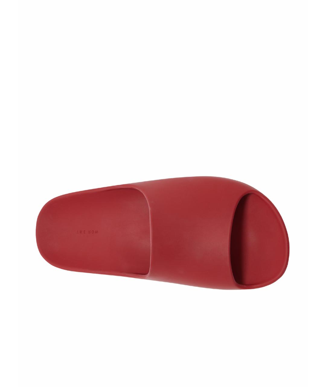 THE ROW Красные резиновые шлепанцы, фото 1