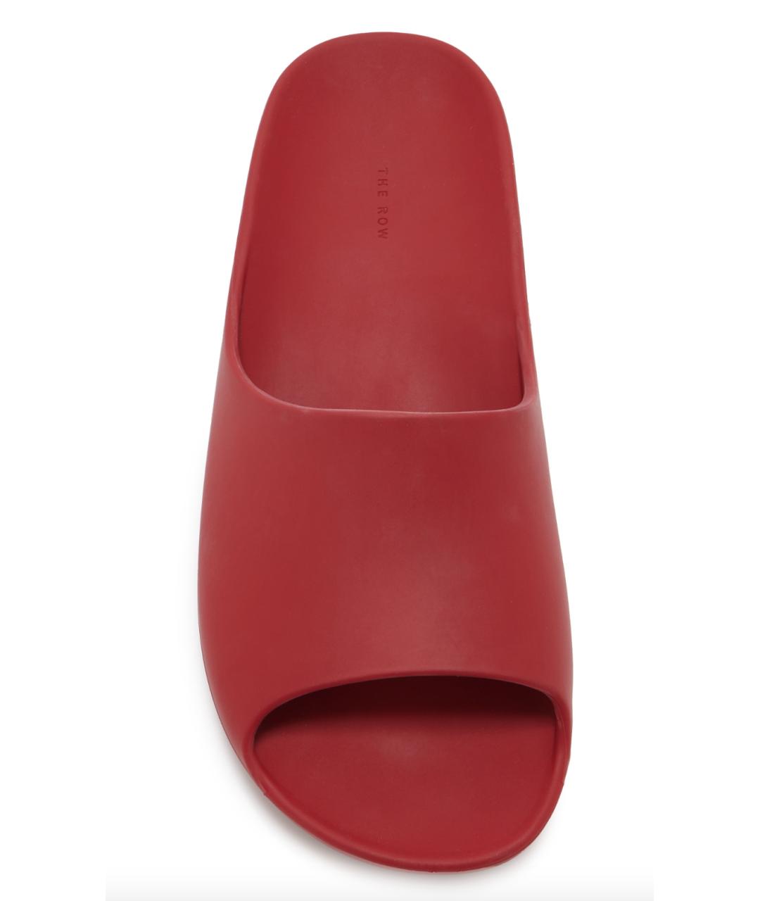 THE ROW Красные резиновые шлепанцы, фото 3