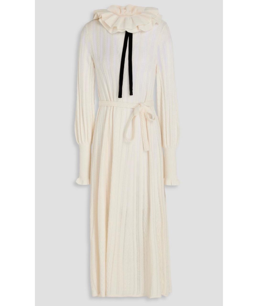 ZIMMERMANN Бежевое шерстяное коктейльное платье, фото 5