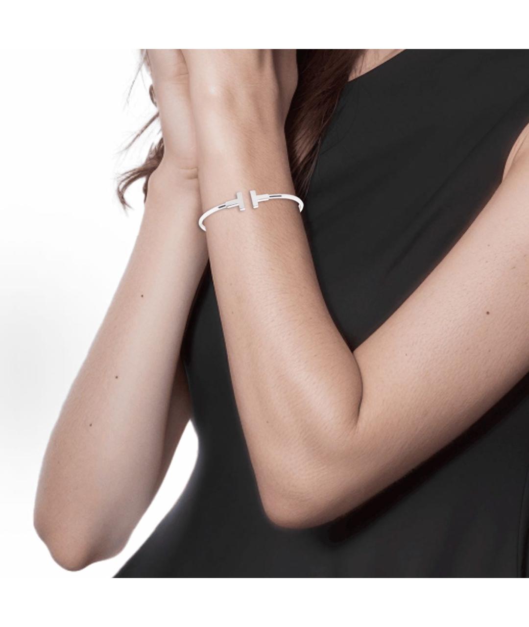 TIFFANY&CO Серебрянный браслет из белого золота, фото 4