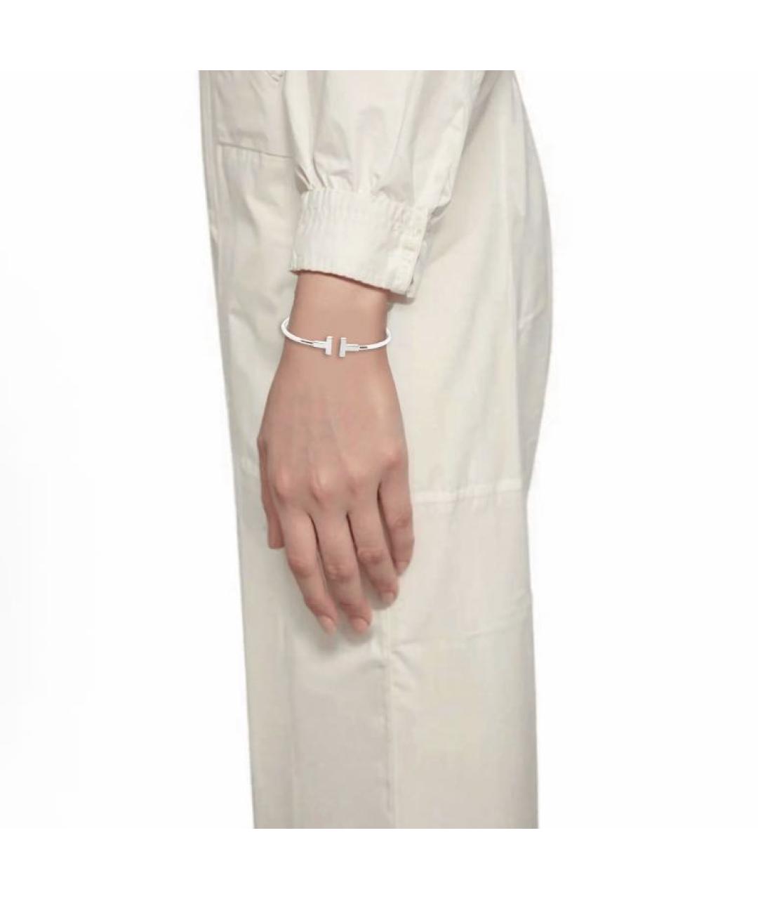 TIFFANY&CO Серебрянный браслет из белого золота, фото 5