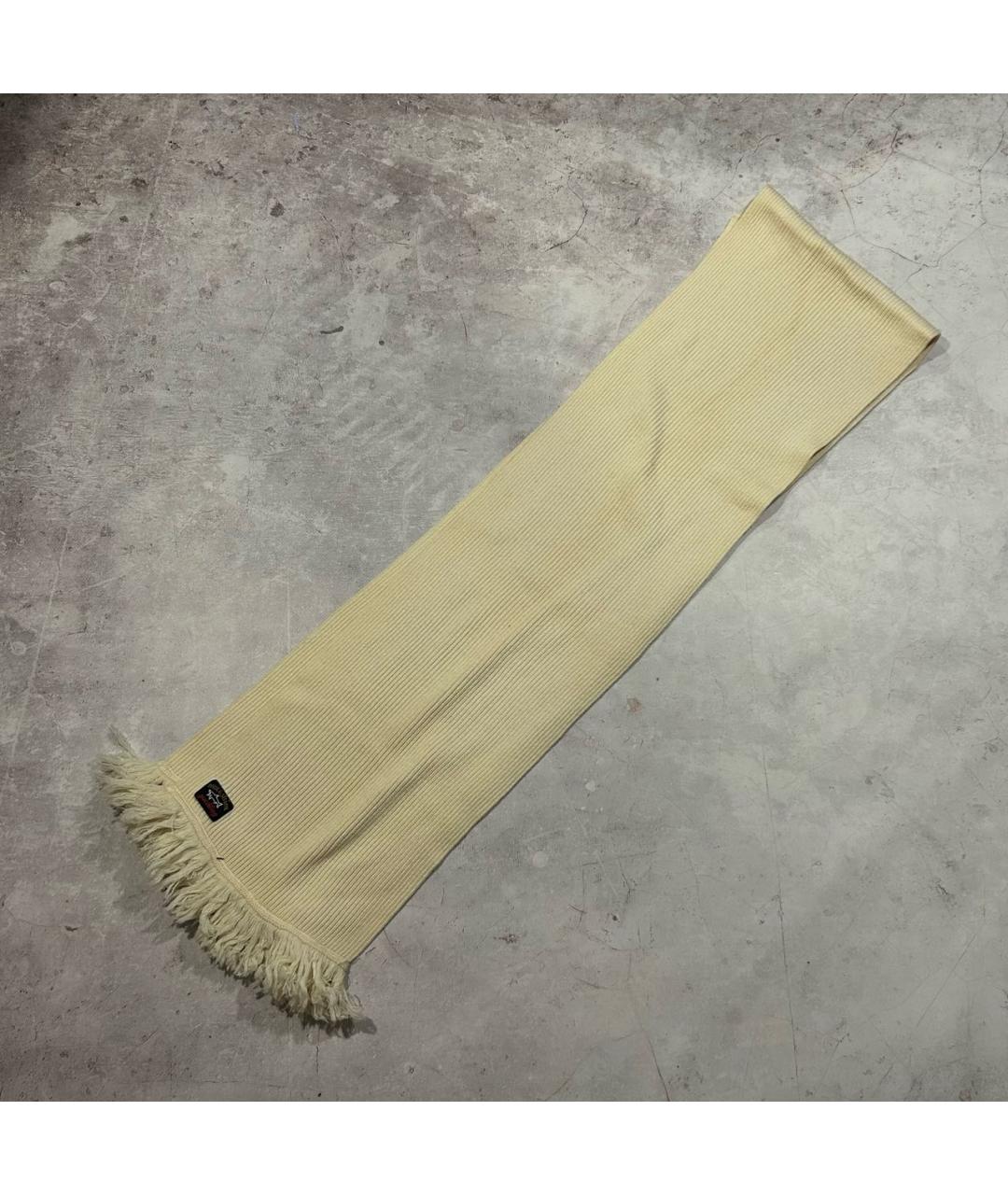 PAUL & SHARK Бежевый шелковый шарф, фото 2