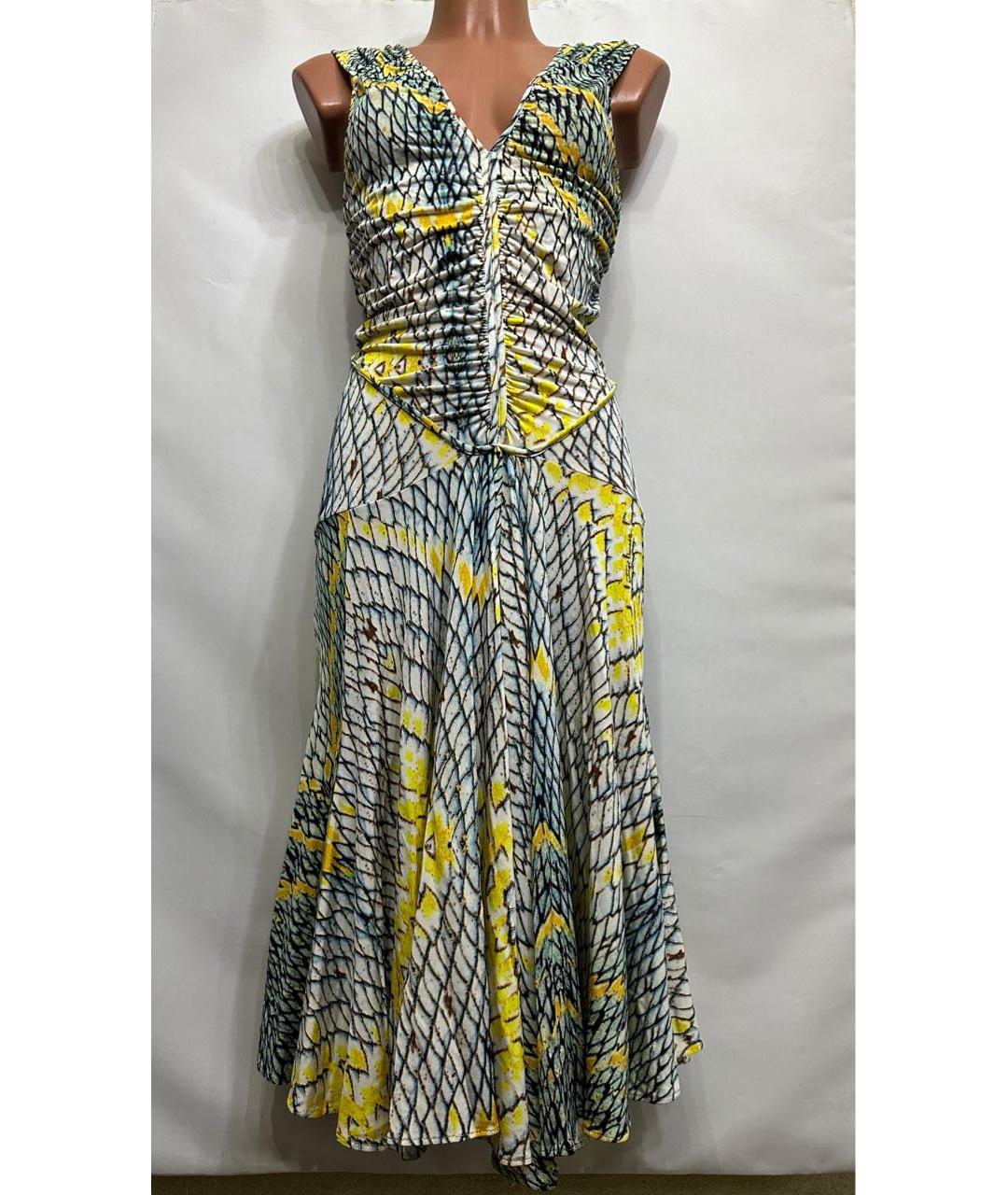 ROBERTO CAVALLI Мульти вискозное коктейльное платье, фото 9