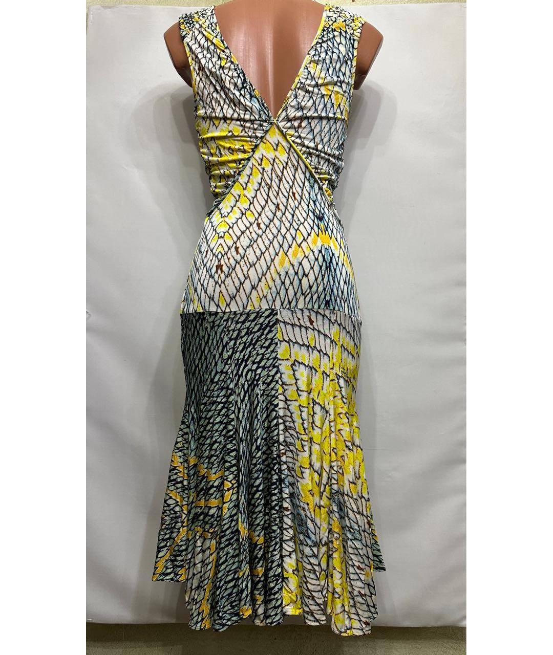 ROBERTO CAVALLI Мульти вискозное коктейльное платье, фото 2